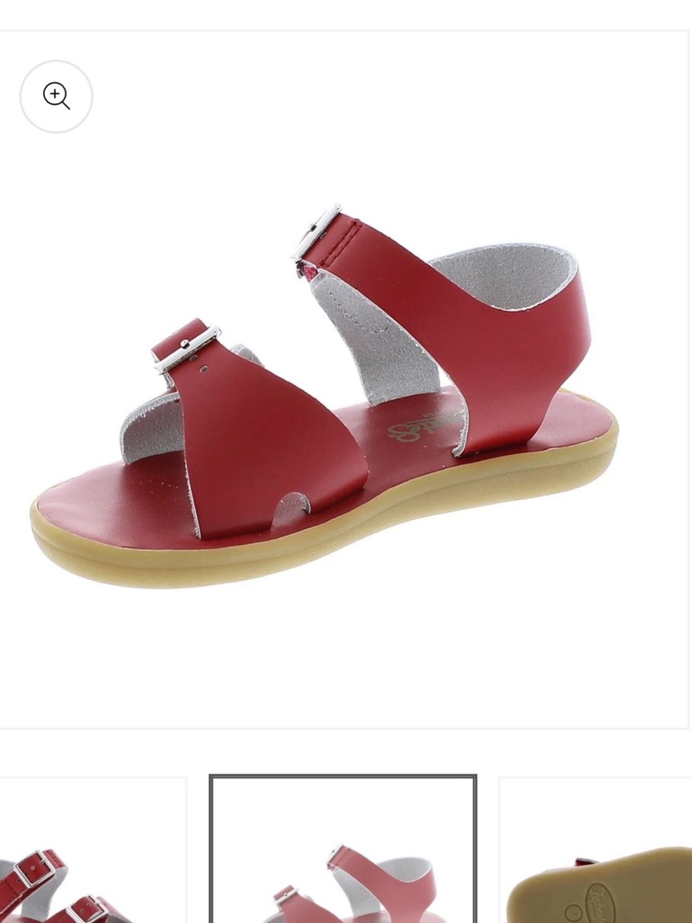 FootMates Red Kids Buckle Sandals